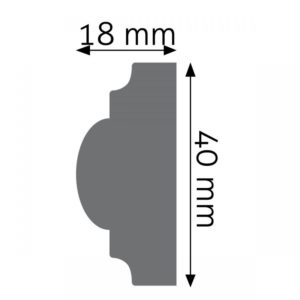 Listwa naścienna LPC-02 Wysokość 4 cm