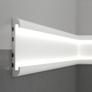Listwa oświetleniowa przypodłogowa LED QL015 Paper Wysokość 15 cm